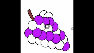 27  do you know about GRAPES  lets learn and coloR  JUMO ART [upl. by Anyrtak]