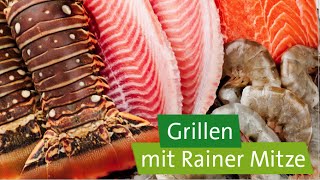 Grillen mit Rainer Mitze Langustenschwänze und Zanderfilet [upl. by Oiramal]