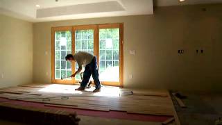 How to Install Oak Hardwood Flooring with Dead Blow Hammer [upl. by Balthasar879]