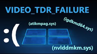 Как исправить ошибку VIDEOTDRFAILURE в Windows 1110 [upl. by Neellok247]