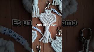 Corazon macrame llavero  souvenirs ✨️ [upl. by Kiel]