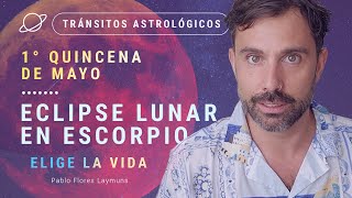 Eclipse Lunar en Escorpio ELIGE LA VIDA  Tránsitos Astrológicos de la 1ra Quincena de Mayo [upl. by Tletski407]