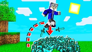 Minecraft mais je saute des items cheatés spawn   Map Minecraft [upl. by Muffin]