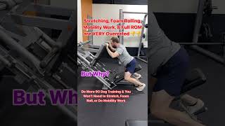 Stop Ruining your MUSCLE Function with Stretching Squatting Shoulder Press on Leg Press [upl. by Ennadroj65]