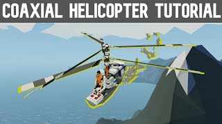 Stormworks Coaxial Helicopter Tutorial [upl. by Eletnahc]