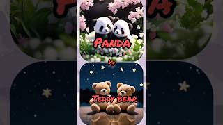 Panda 🐼🆚Teddy bear 🧸💄👠💅👗shorts viralvideo [upl. by Onibla891]