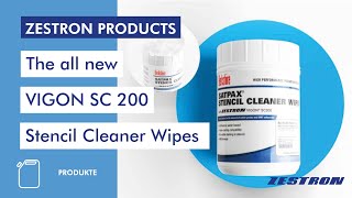 VIGON®️ SC 200 STENCIL CLEANER WIPES [upl. by Dnaltiac]