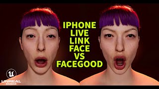 Unreal Engine 5 Metahuman Iphone Live Link Face vs Facegood [upl. by Rodina356]