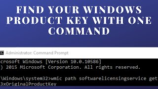 Find the License Key of your Windows [upl. by Karel]