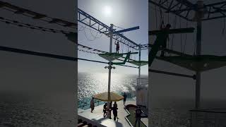 Carnival Firenze Rope course on cruise ship carnival firenze obstacles cruise vacation kids [upl. by Atikram]