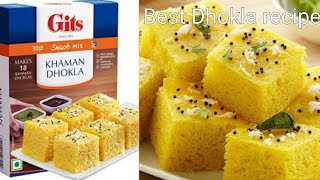 Gits Khaman Dhokla Recipe in cooker How to make Gits Khaman Dhokla Gits khaman dhokla review [upl. by Nnairret]