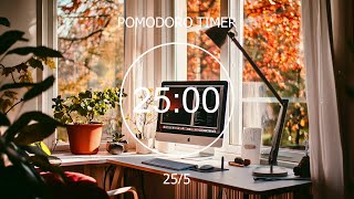 255 Pomodoro 🐻 Autumn Lofi Deep Focus StudyWork Concentration chill lofi hip hop beats [upl. by Dorina]