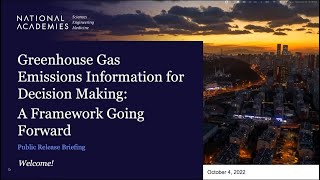 A Framework for Evaluating Global Greenhouse Gas Emissions Information for Decision Making [upl. by Pelmas244]