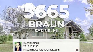 5665 Braun Road Saline MI 48176 [upl. by Moneta267]