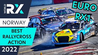 Best Euro RX1 Rallycross Action  Ramudden World RX of Norway 2022 [upl. by Ethelda376]