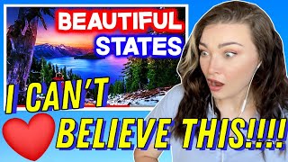 New Zealand Girl Reacts to Top 10 MOST BEAUTIFUL STATES in America [upl. by Dryden535]