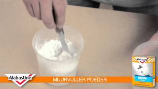 How to  Muurvuller poeder  Alabastine [upl. by Justine]