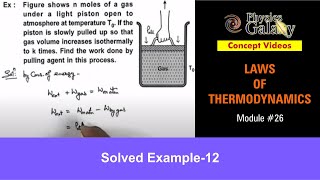 Class 11 Physics  Laws of Thermodynamics  26 Solved Example12 on Thermodynamics  For JEE amp NEET [upl. by Senhauser]