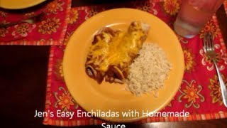 Jens Easy Enchiladas with Homemade Sauce [upl. by Aihseyn]