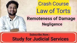 Remoteness of Damage  Negligence  law of Torts  Law of Torts Lecture [upl. by Ahsien]