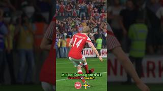 MIKKEL DAMSGAARD SCORES Denmark vs Sweden [upl. by Iramohs755]