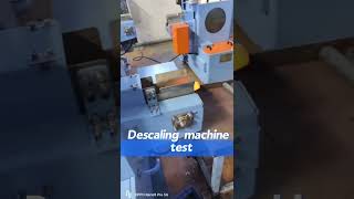 Descaling machine test before shipmentdescalingmachinedescalerforgingdescalingmachine [upl. by Burdett]