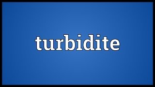 Turbidite Meaning [upl. by Inez]