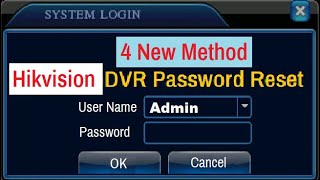 4 new method to reset hikvision dvr password reset  how to reset hikvision dvr password [upl. by Witte]