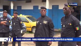 POLICE JUDICIAIRE TROIS PRÉSUMÉS BANDITS PRÉSENTÉS À LA PRESSE [upl. by Darej]