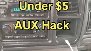 How To Install A Aux Input To Your Factory Radio For Under 5 [upl. by Yuzik]