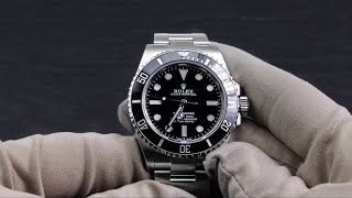 Rolex Submariner NoDate 124060 2020 Novelty Unboxing amp Presentation Video [upl. by Eneiluj396]