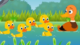 Five Little Ducks  Kids Songs [upl. by Origra840]