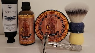 Wet shaving Review of the Yaqi Ice Tea shaving brush and an experiment with the Gillette Fatboy [upl. by Josiah]