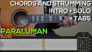 Adie  Paraluman Guitar Tutorial INTRO SOLO CHORDS AND STRUMMING  TABS [upl. by Aened]