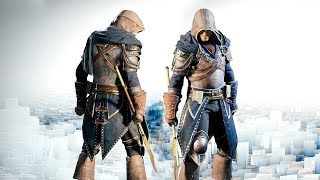 Assassins Creed Unity Officers Bardiche Heavy Weapon Combat amp Medieval Armor Free Roam in Paris [upl. by Yenittirb]