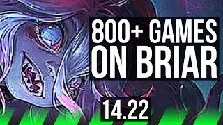 BRIAR vs SKARNER JGL  800 games  KR Master  1422 [upl. by Yerak891]