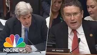 ‘Are You Serious’ John Kerry Clashes With Massie Over Climate Change  NBC News [upl. by Aed569]