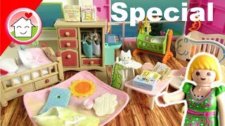 Playmobil Babyzimmer  Sylvanian Families Baby Room  Babyausstattung  Familie Hauser [upl. by Aicile]