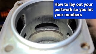 How to port a chainsaw part 5 How to lay out your portwork so you hit your numbers [upl. by Atoiganap]