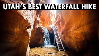 HIKING TO KANARRA FALLS UTAH  Incredible Slot Canyon Waterfall Hike [upl. by Tesler655]