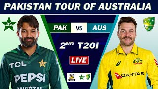 PAKISTAN vs AUSTRALIA 2nd T20 MATCH LIVE SCORES  PAK vs AUS MATCH LIVE COMMETNARY [upl. by China232]