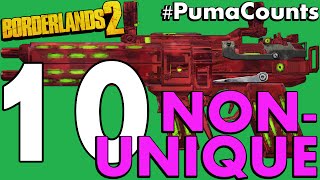 Top 10 Best NonUnique Guns and Weapons in Borderlands 2 PumaCounts [upl. by Lleryd]