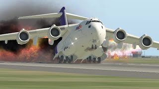 FedEx C17 Globemaster Crashes One Minute After Takeoff [upl. by Ludwigg]