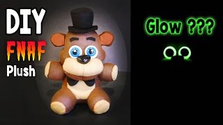 DIY Glow in the Dark Freddy Plush FNAF Tutorial  Collaboration with ArtzieRush [upl. by Cassell]