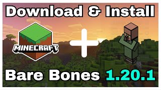 How To Download Bare Bones Texture Pack In Minecraft 1201 [upl. by Rimaj126]