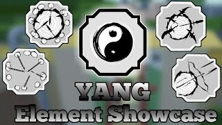 Yang Element Full Showcase  Shindo Life  Yin Element [upl. by Yggam]