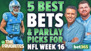 5 NFL Week 16 BEST BETS amp NFL PARLAY Picks from Simon Hunter amp Chad Millman  The Favorites Podcast [upl. by Kisung]