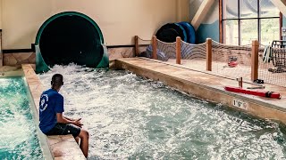 River Canyon Run Water Slide at Great Wolf Lodge Williamburg [upl. by Kalikow472]