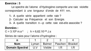 Exercice  5  Atomistique [upl. by Brunell126]