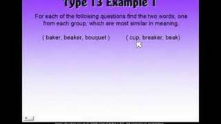 11 Plus Verbal Reasoning Type 13 [upl. by Kcirdnekal617]